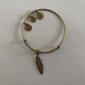 Alex and Ani Gold Feather Bracelet